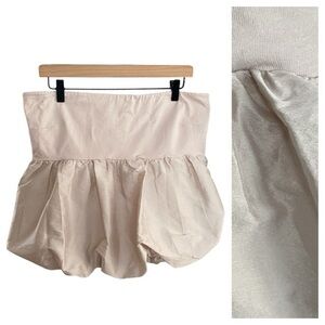 Anthropologie Beige Mini Bubble Skirt Large